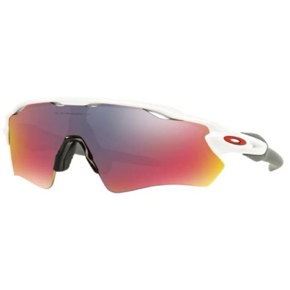 Oakley Radar Path Sunglasses – White/Red Iridium – Peeling Lenses - Picture 1 of 10